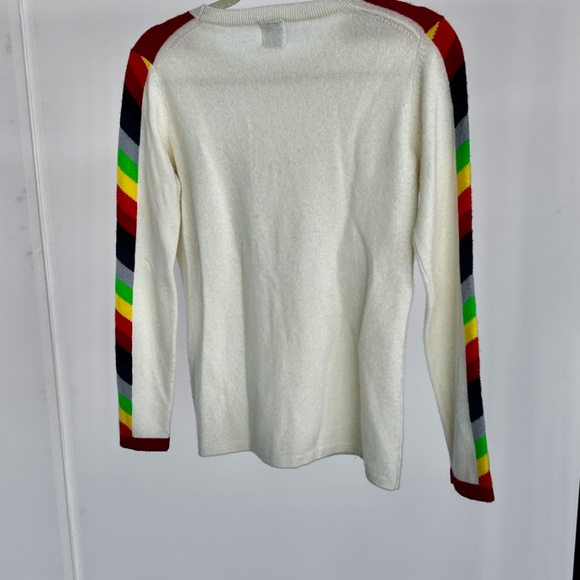 MADELEINE THOMPSON Cream Lodi Pullover Sweater🌈 - Picture 6 of 7